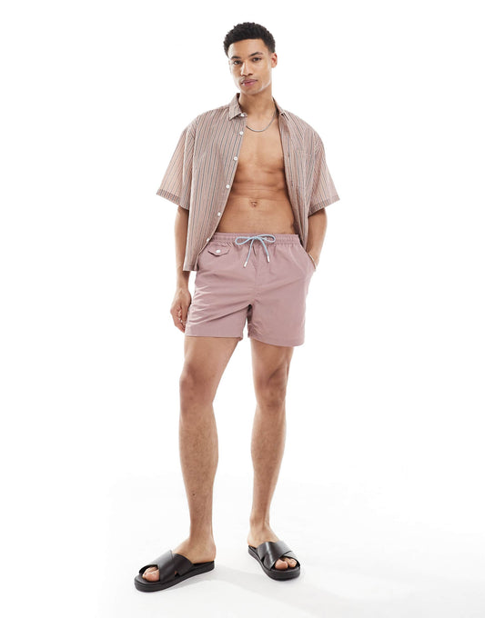 Swimwear Geo Motif Printed Swim Short