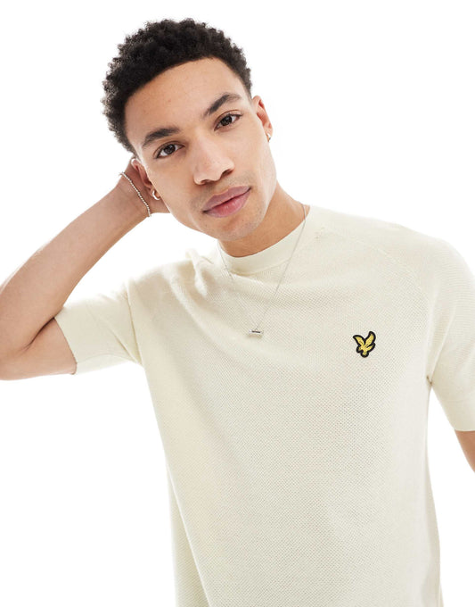 Mid Knits Linen Blend Knitted T-Shirt