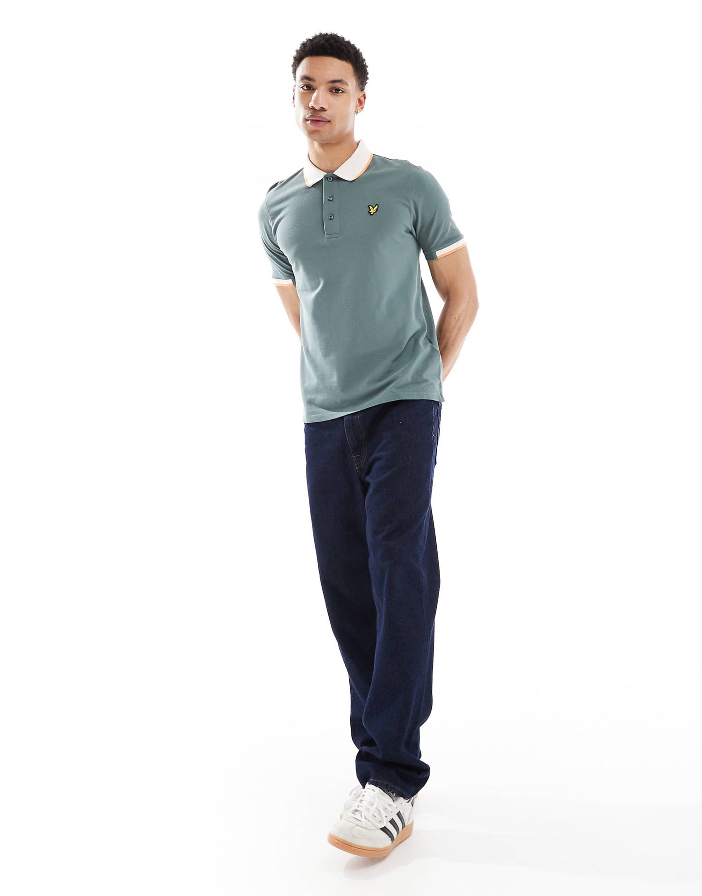 Ss Polo Shirts Half Tipped Polo Shirt