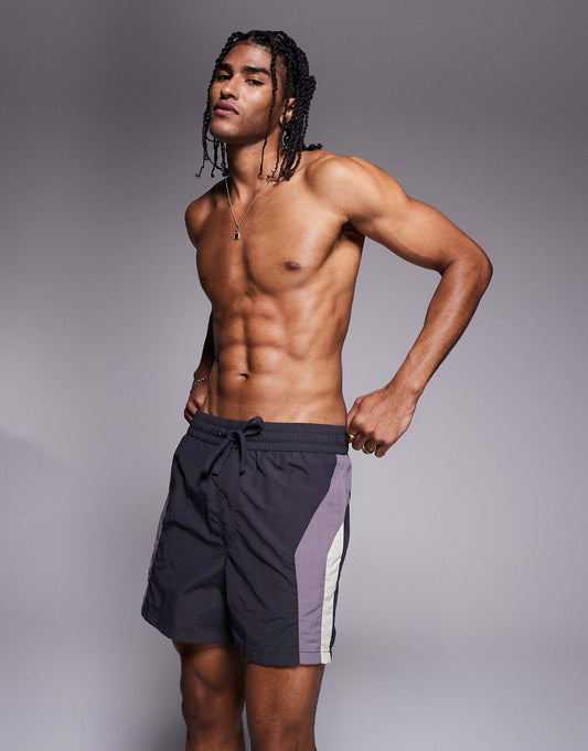 Side Panelled Deatiled Swimshorts