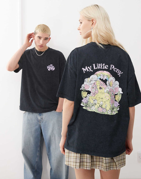 Unisex Oversized T-Shirt With My Little Pony Prints