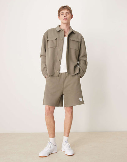 Oversized Co-Ord Jersey Jacket