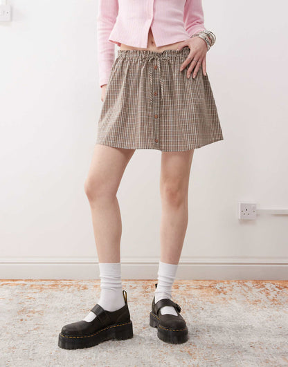 Mini Skirt With Buttons