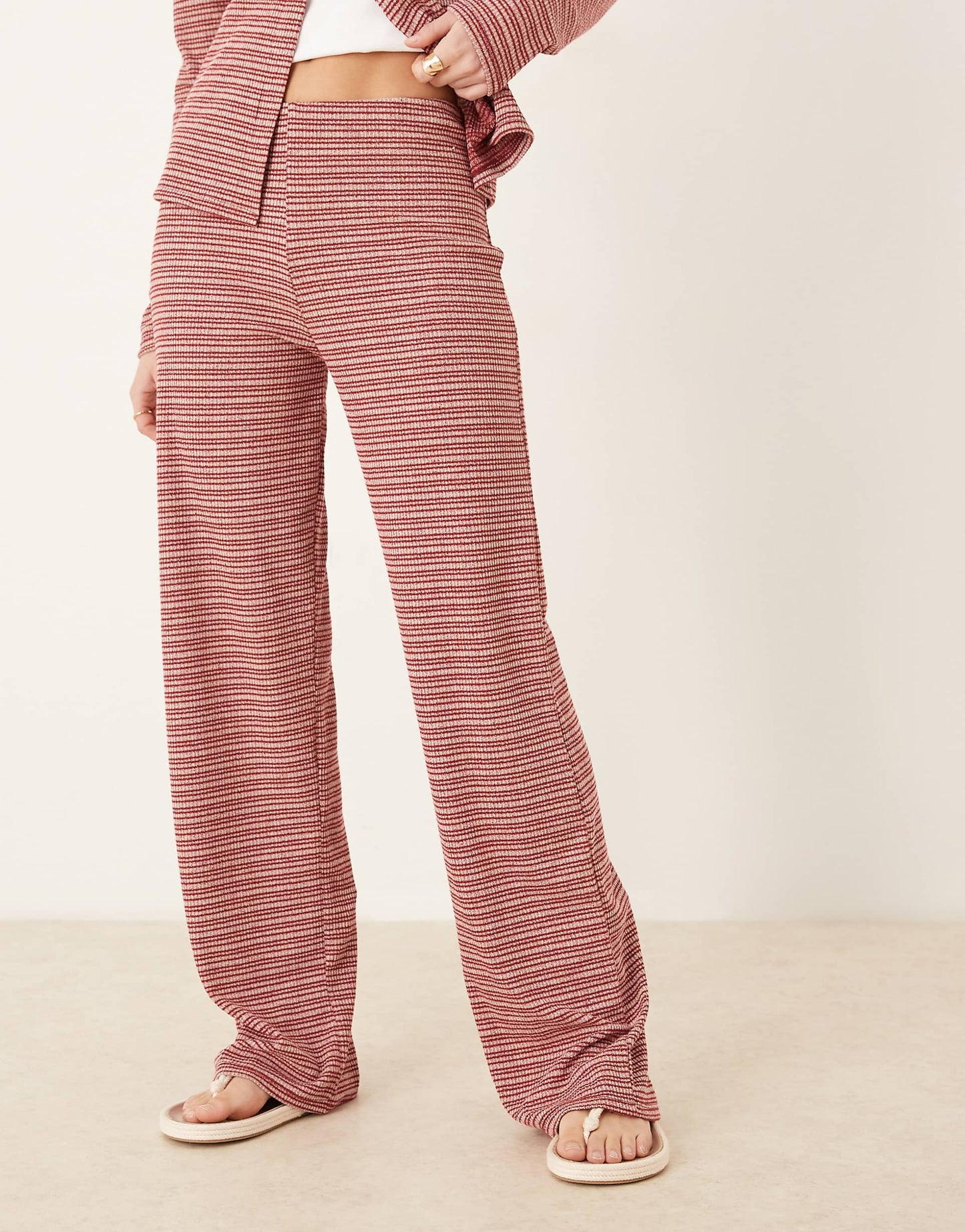 Stripe Co-Ord Wide Leg Trouser