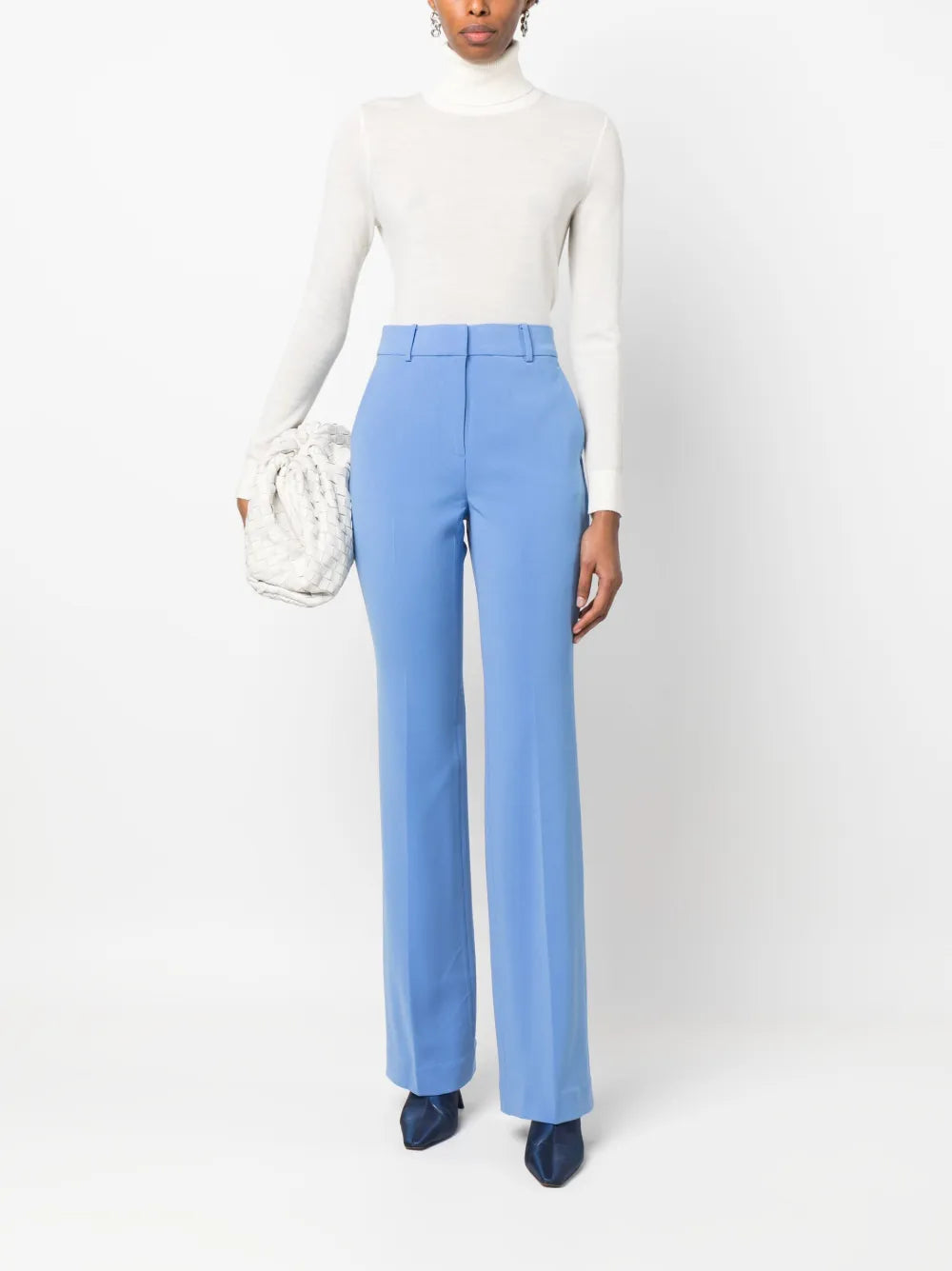 Tailored-Cut Straight-Leg Trousers
