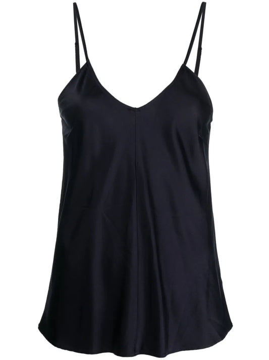 V-Neck Silk Cami Top