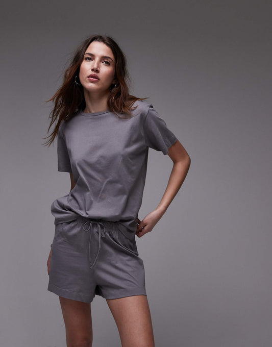 Soft Touch Cotton T-Shirt And Short Pyjama Set
