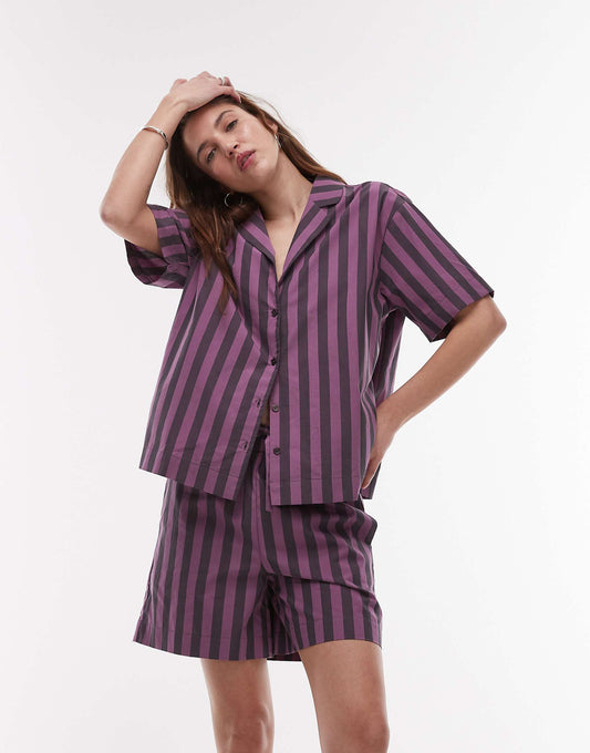Cotton Pyjama Shirt Co-Ord