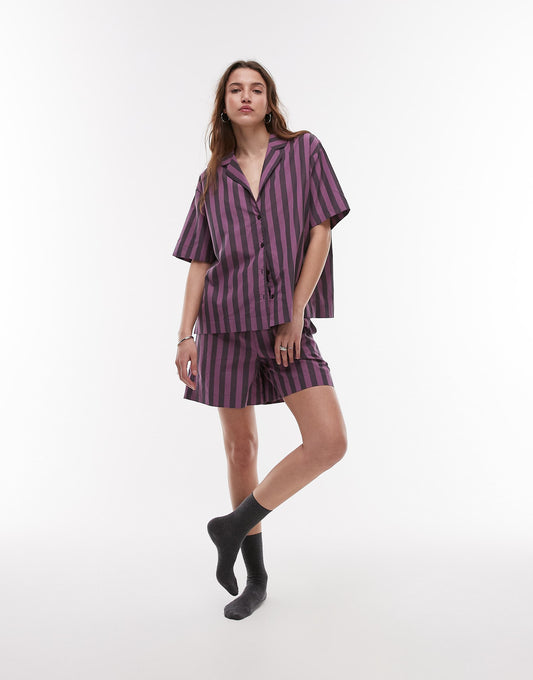 Cotton Pyjama Short Co-Ord