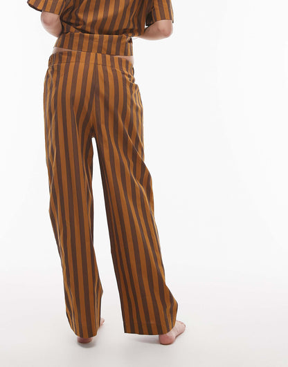 Cotton Wide Leg Pyjama Trouser Co-Ord