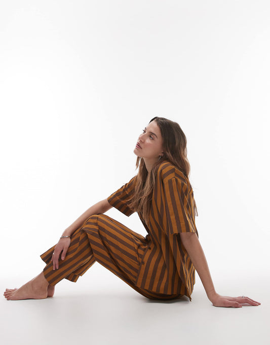 Cotton Wide Leg Pyjama Set