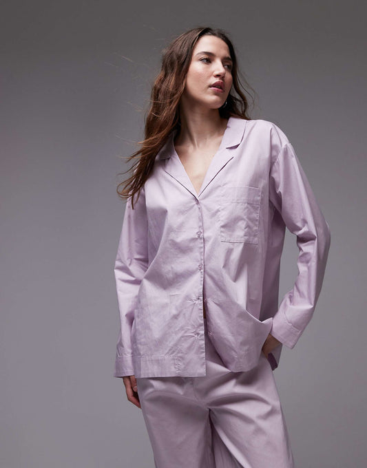 Cotton Pyjama Shirt Co-Ord