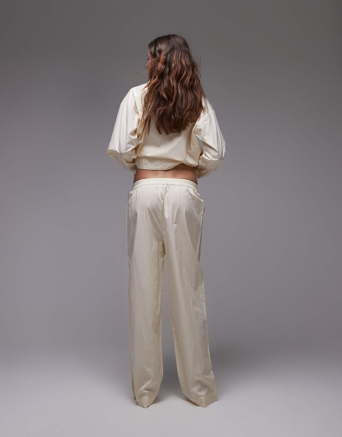 Cotton Wide Leg  Pyjama Trouser Co-Ord