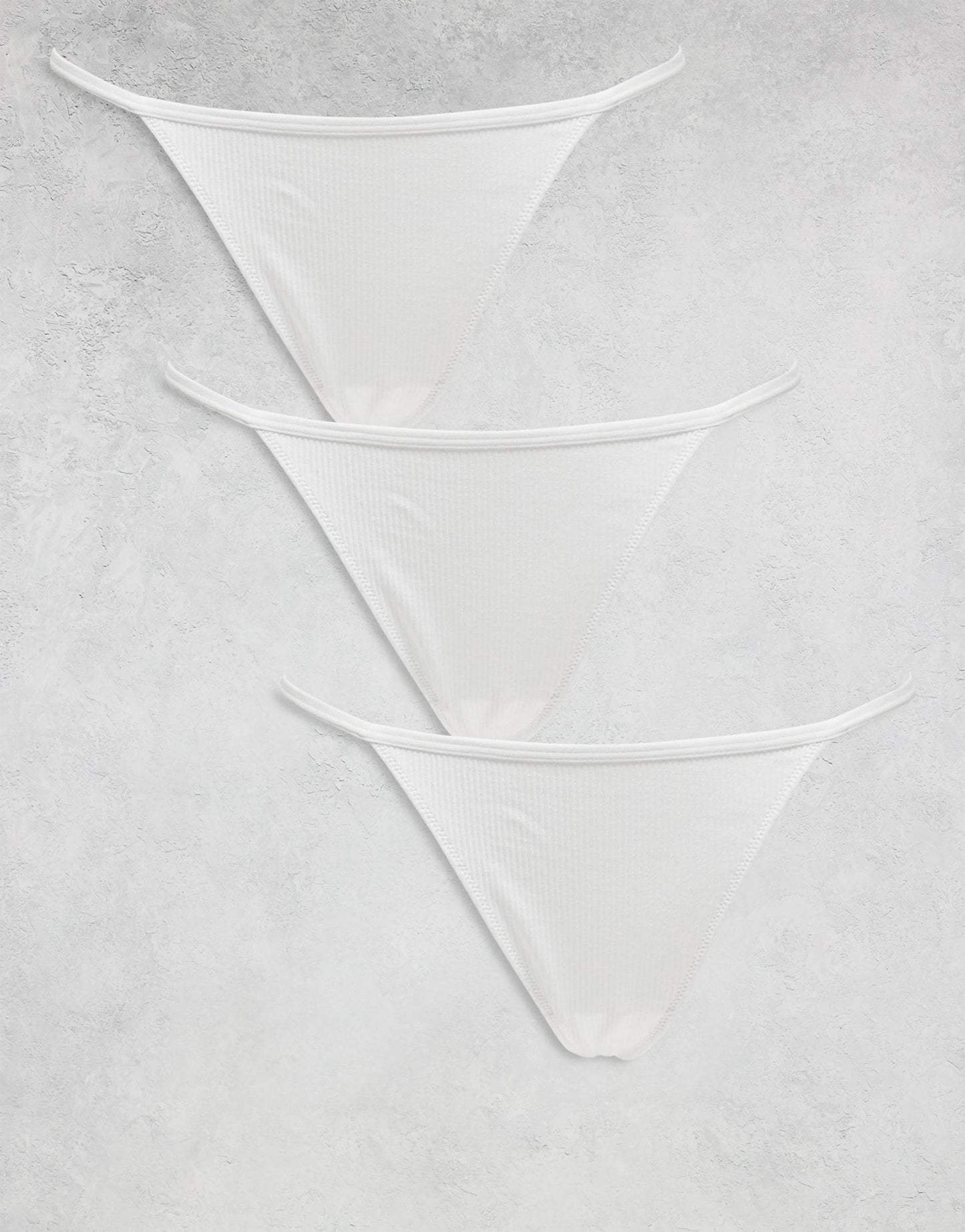 Ribbed Thong 3-Pack