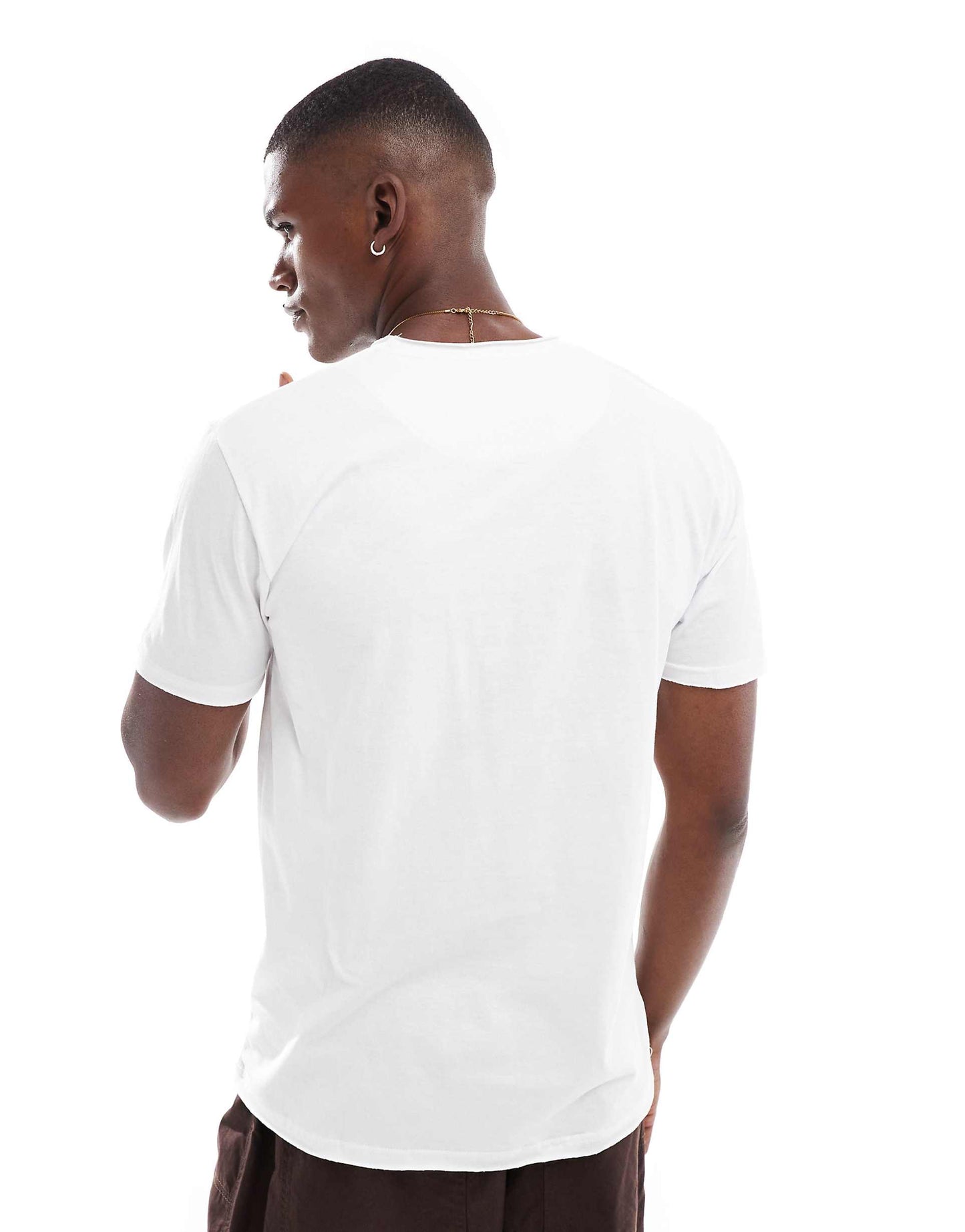 Short Sleeve T-Shirt With Raw Hem
