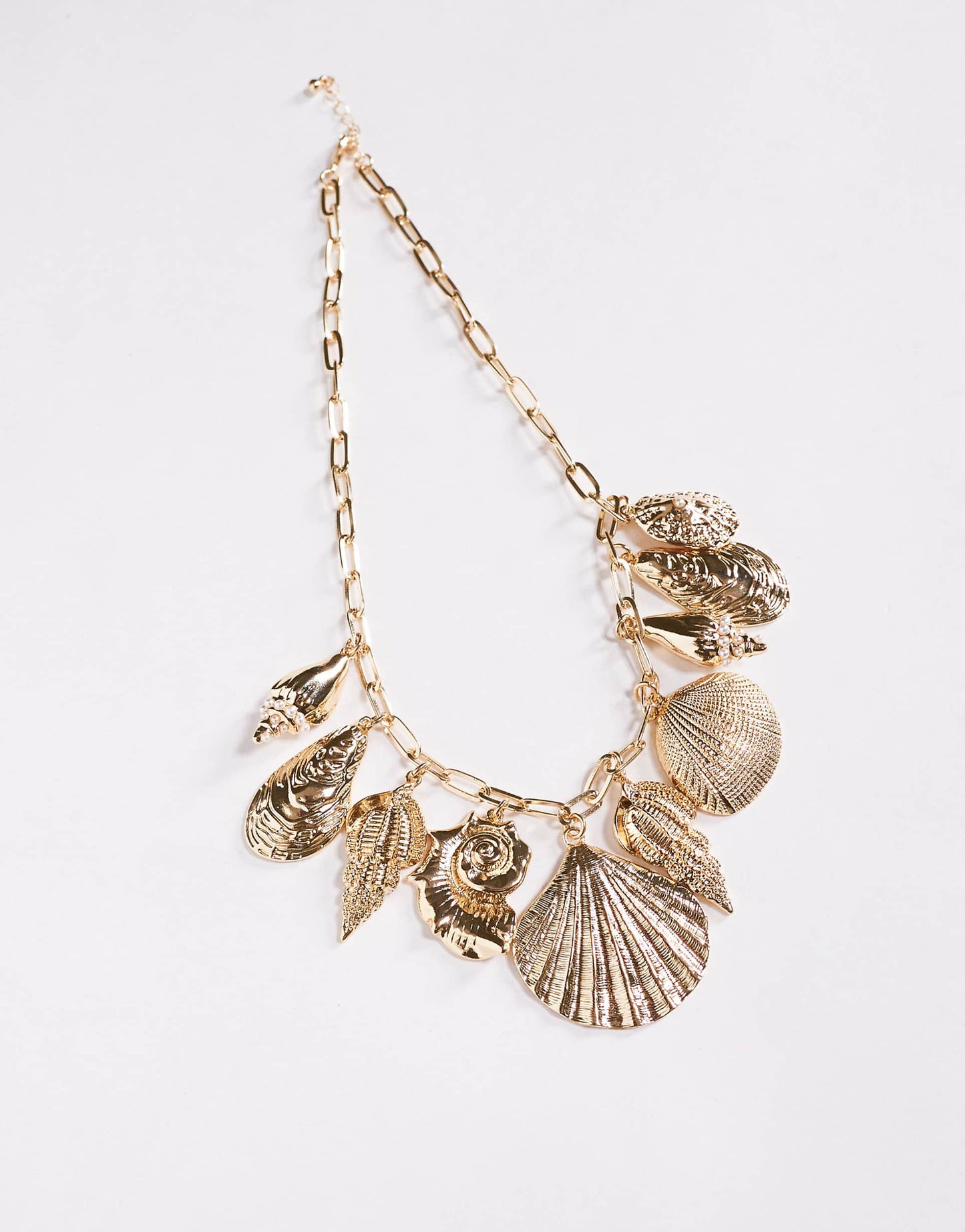 Limited Edition Sea-Shell Chunky Charm Necklace