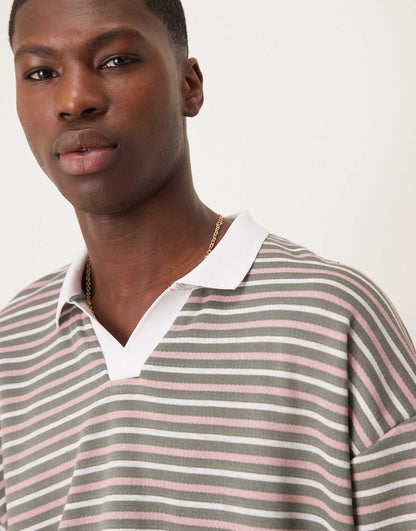 Oversized Boxy Polo T-Shirt