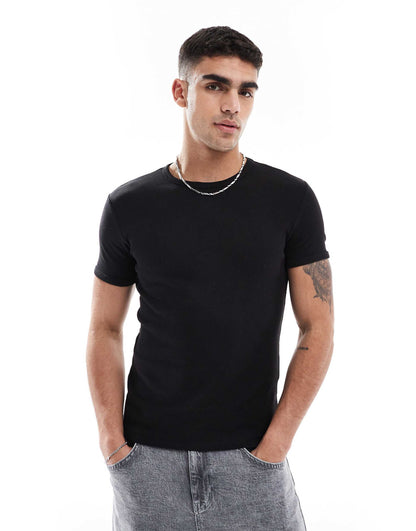 Slim Fit Rib T-Shirt