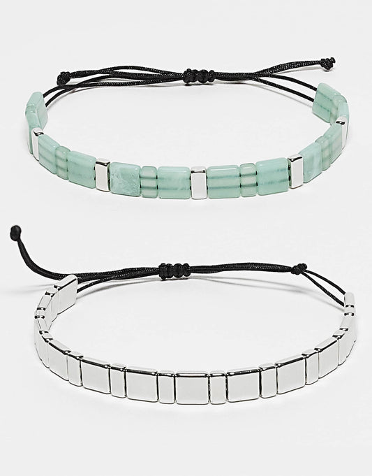 Unisex Beady Bracelet 3 Pack