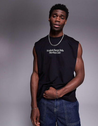 Oversized Tank With Car Graphic