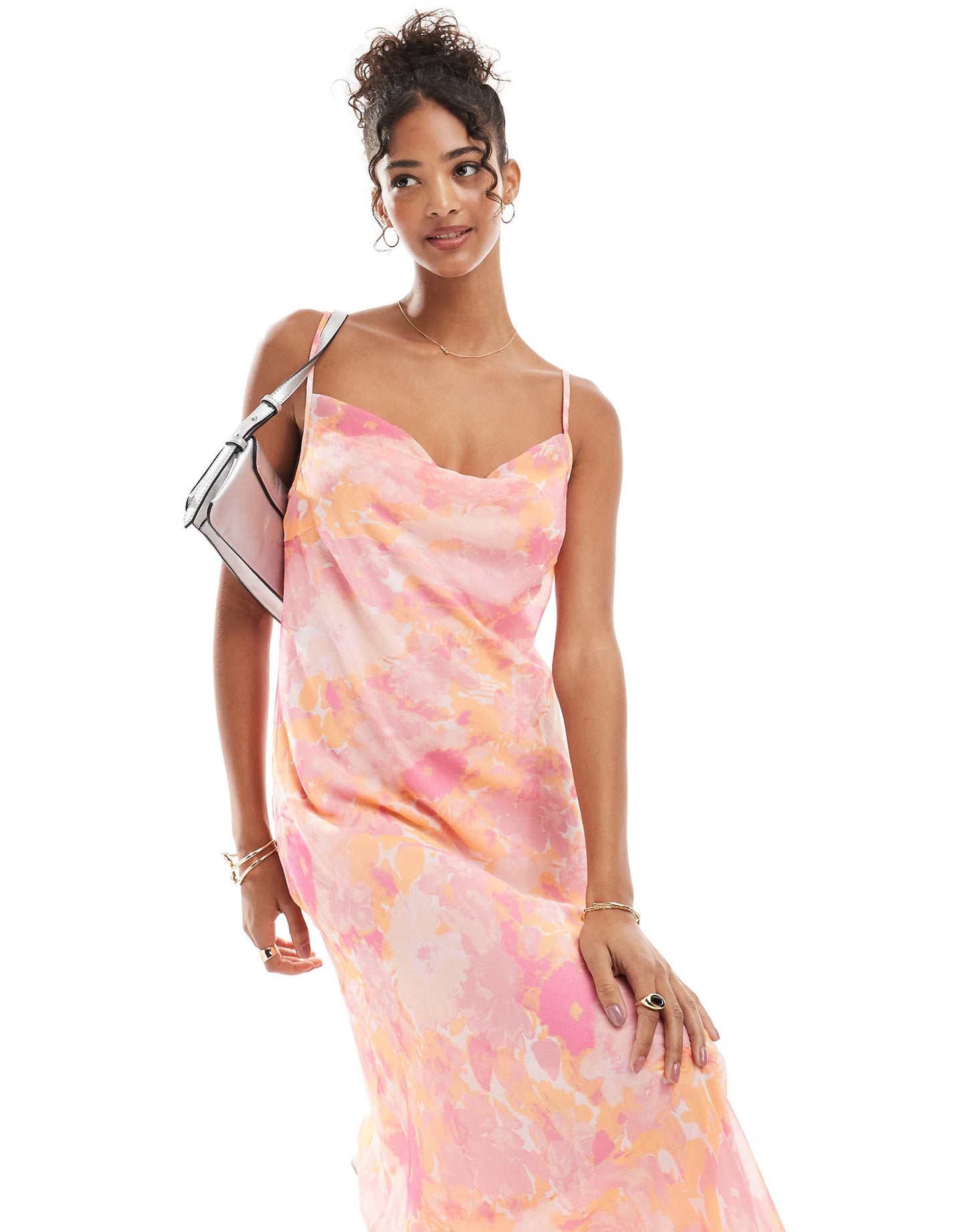 Smilla Cowl Neck Cami Midi Dress