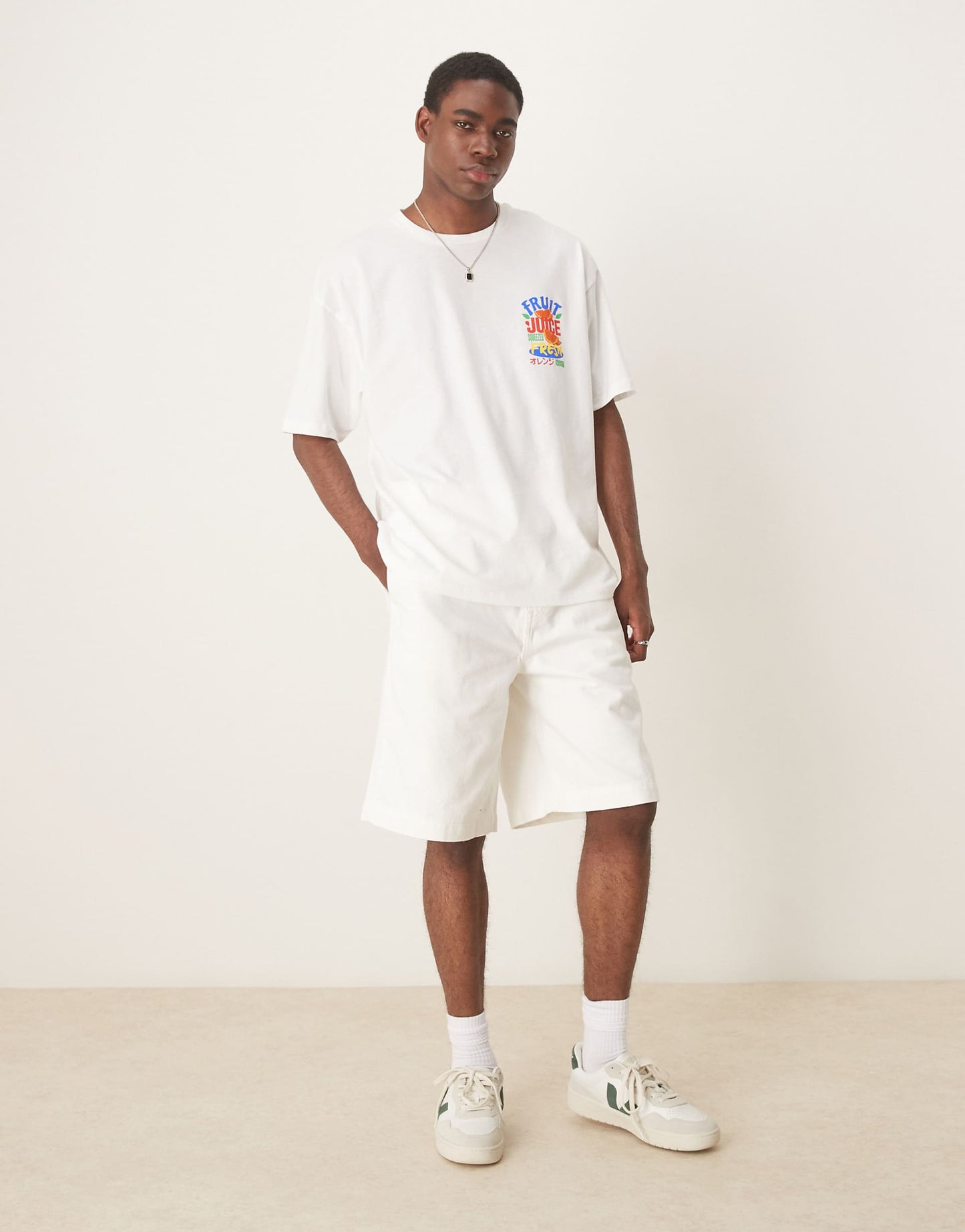 Long Length Jorts With Single Pleats