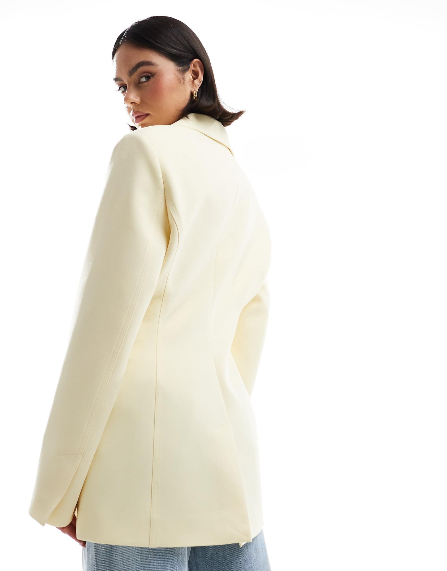 Tailored Cinch Waist Blazer