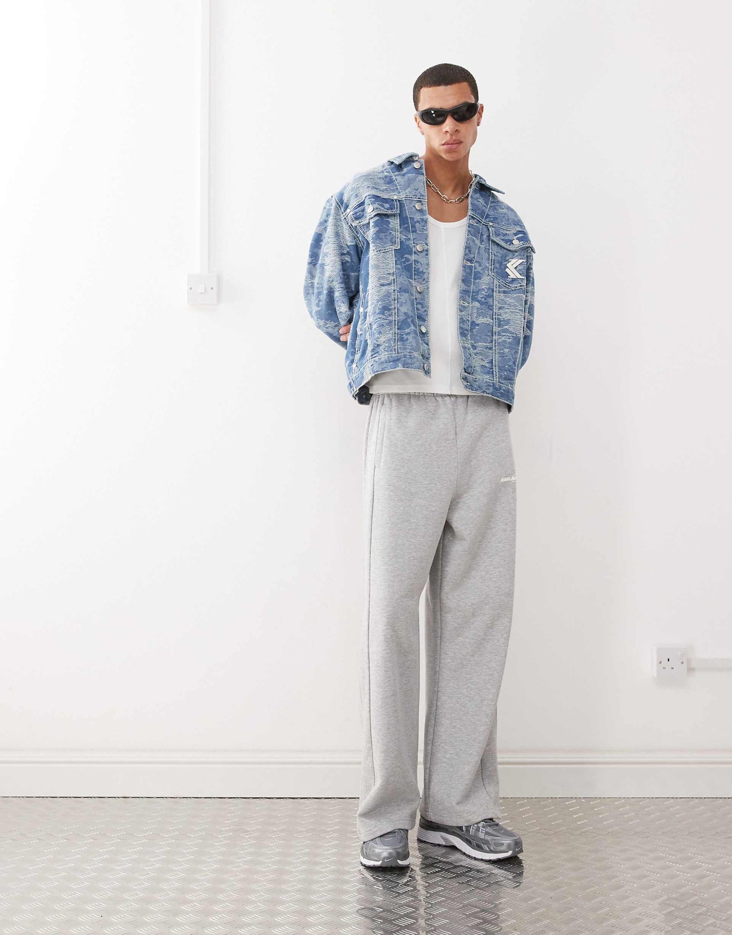 Og Distressed Camo Denim Jacket