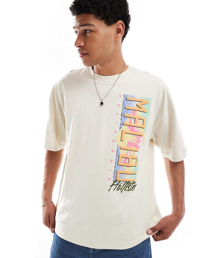 Baggy Motif Detail T-Shirt