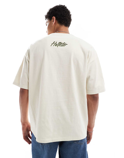 Baggy Motif Detail T-Shirt