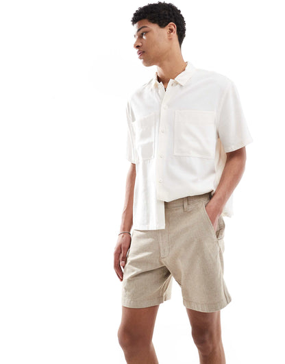 Linen Above The Knee Short