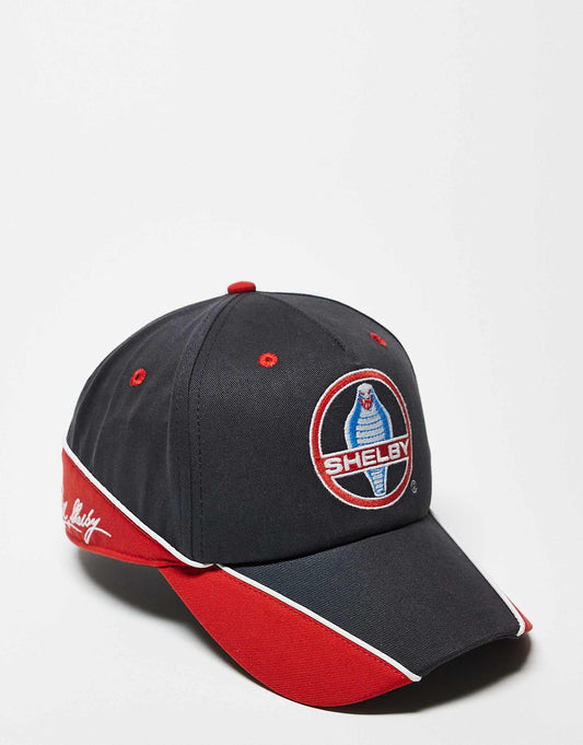 Auto Motif Contrast Panel Snapback Cap