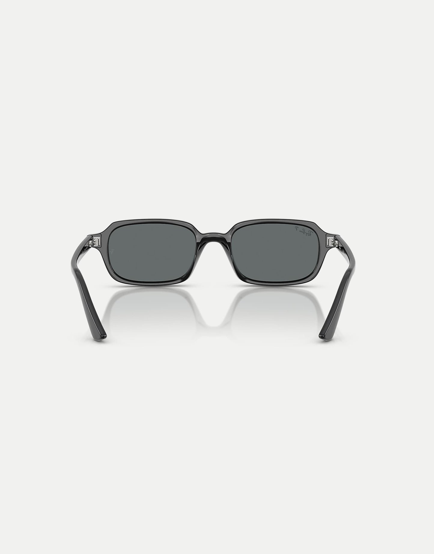 Zuri  Rectangle Polarised Sunglasses With Grey Lens