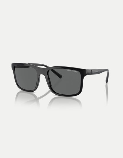 Ax4145S Rectangle Sunglasses With Grey Lens