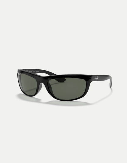 Balorama Rectangle Polarised Sunglasses With Green Lens