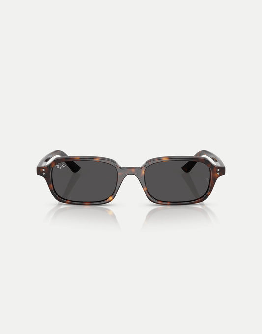 Zuri  Rectangle Sunglasses With Grey Lens