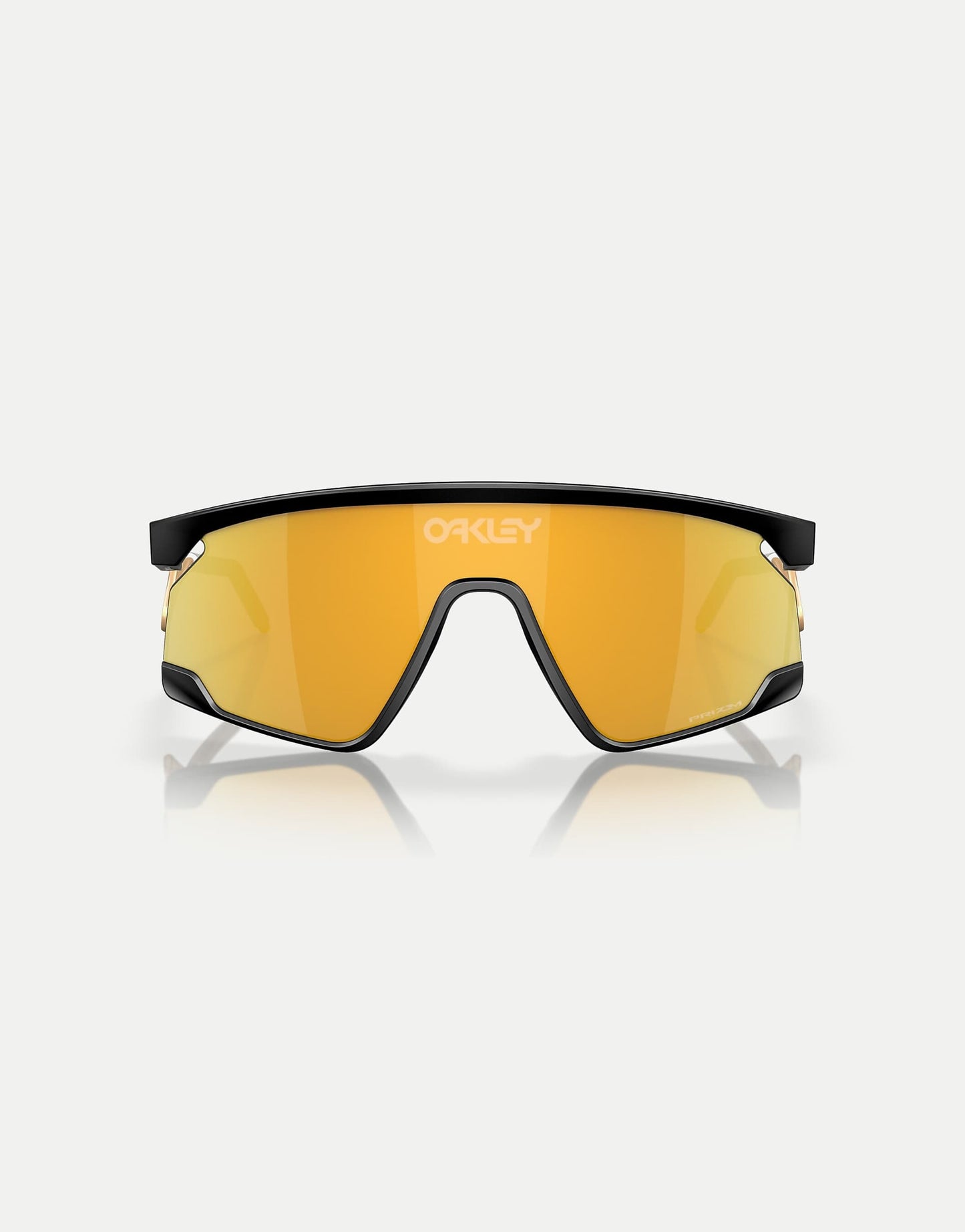 Bxtr Metal Shield Sunglasses With Gold Mirrored Lens
