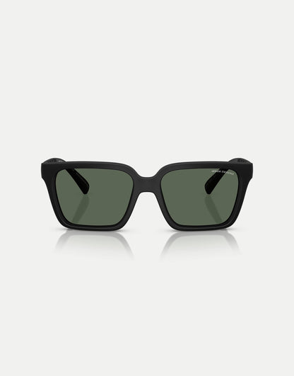 Square Sunglasses With Green Lens