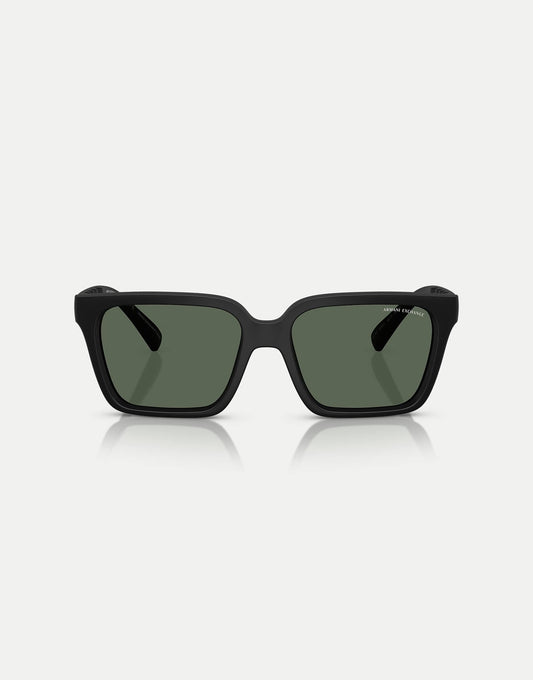 Square Sunglasses With Green Lens