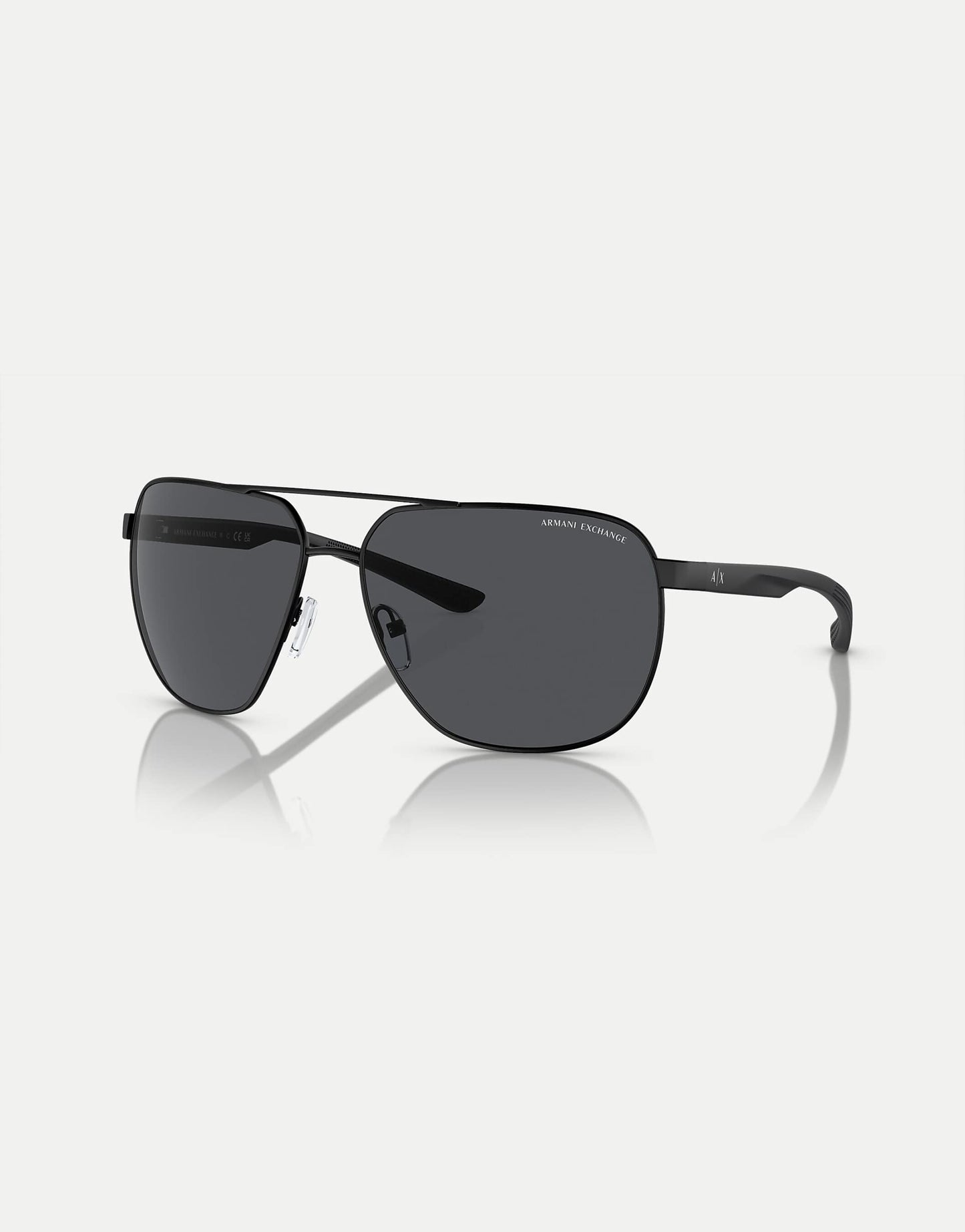 Ax2047S Round Sunglasses With Grey Lens