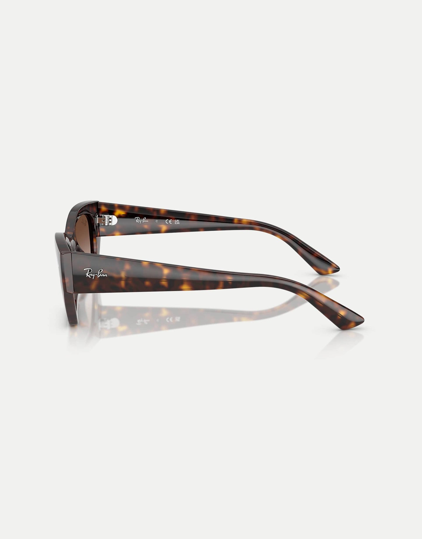 Zena  Irregular Sunglasses With Brown Lens