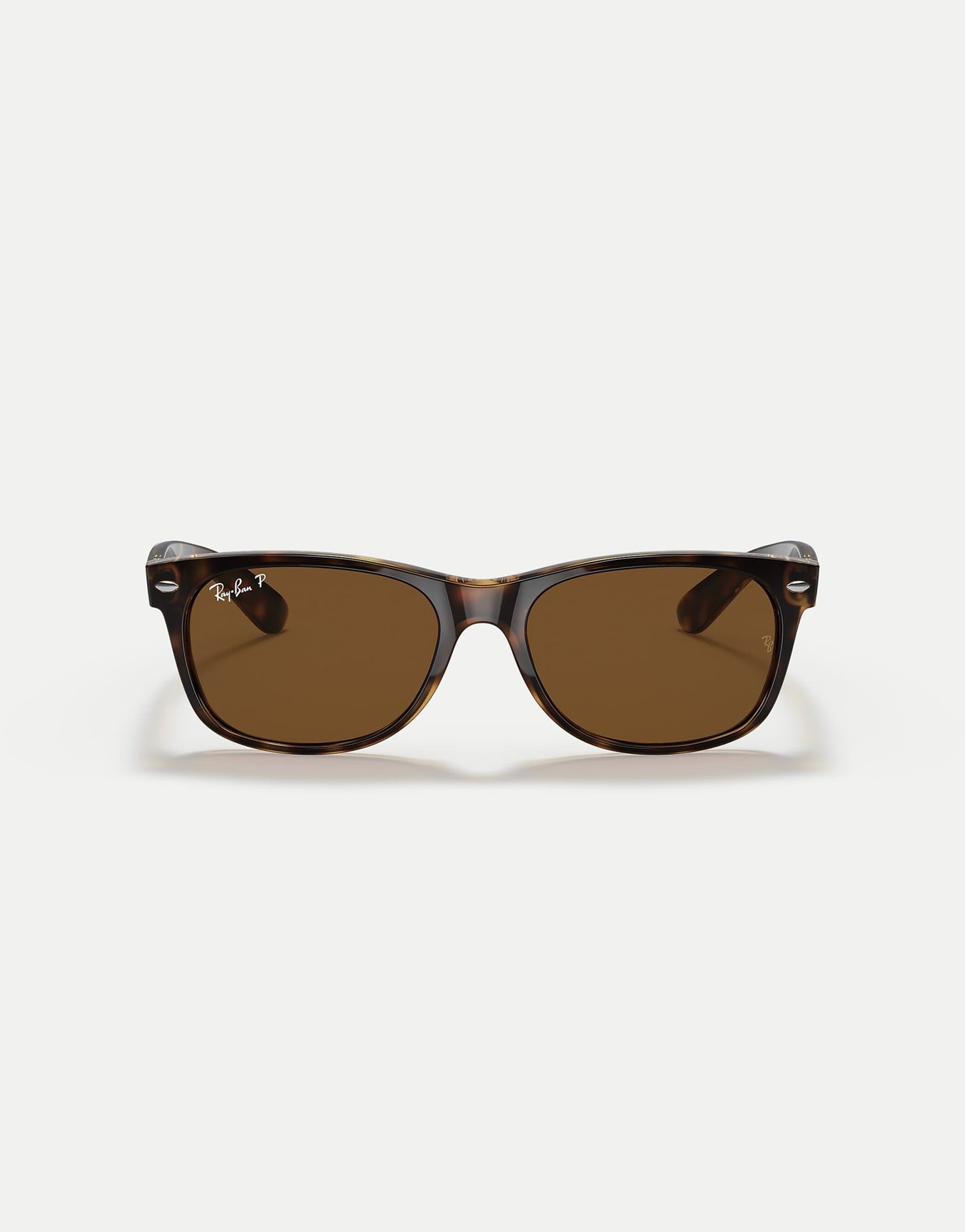 New Wayfarer Classic Square Polarised Sunglasses With Brown Lens