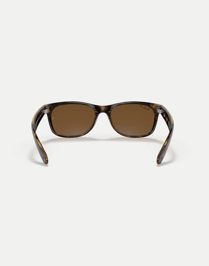 New Wayfarer Classic Square Polarised Sunglasses With Brown Lens