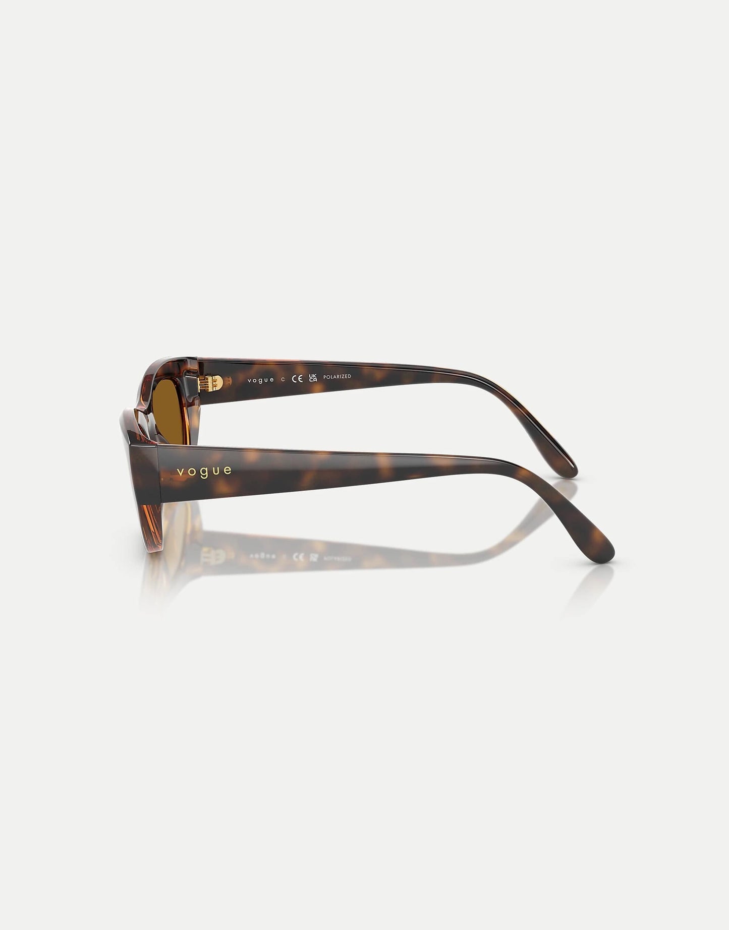 Cat Eye Polarised Sunglasses With Brown Lens