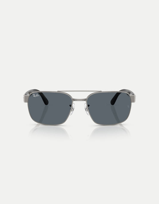 Square Sunglasses With Blue Lens