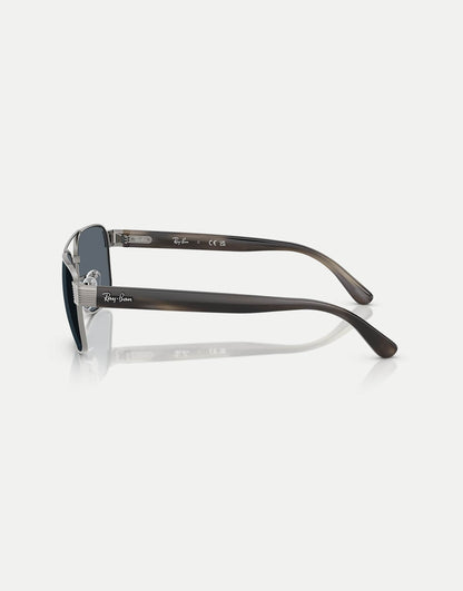 Square Sunglasses With Blue Lens