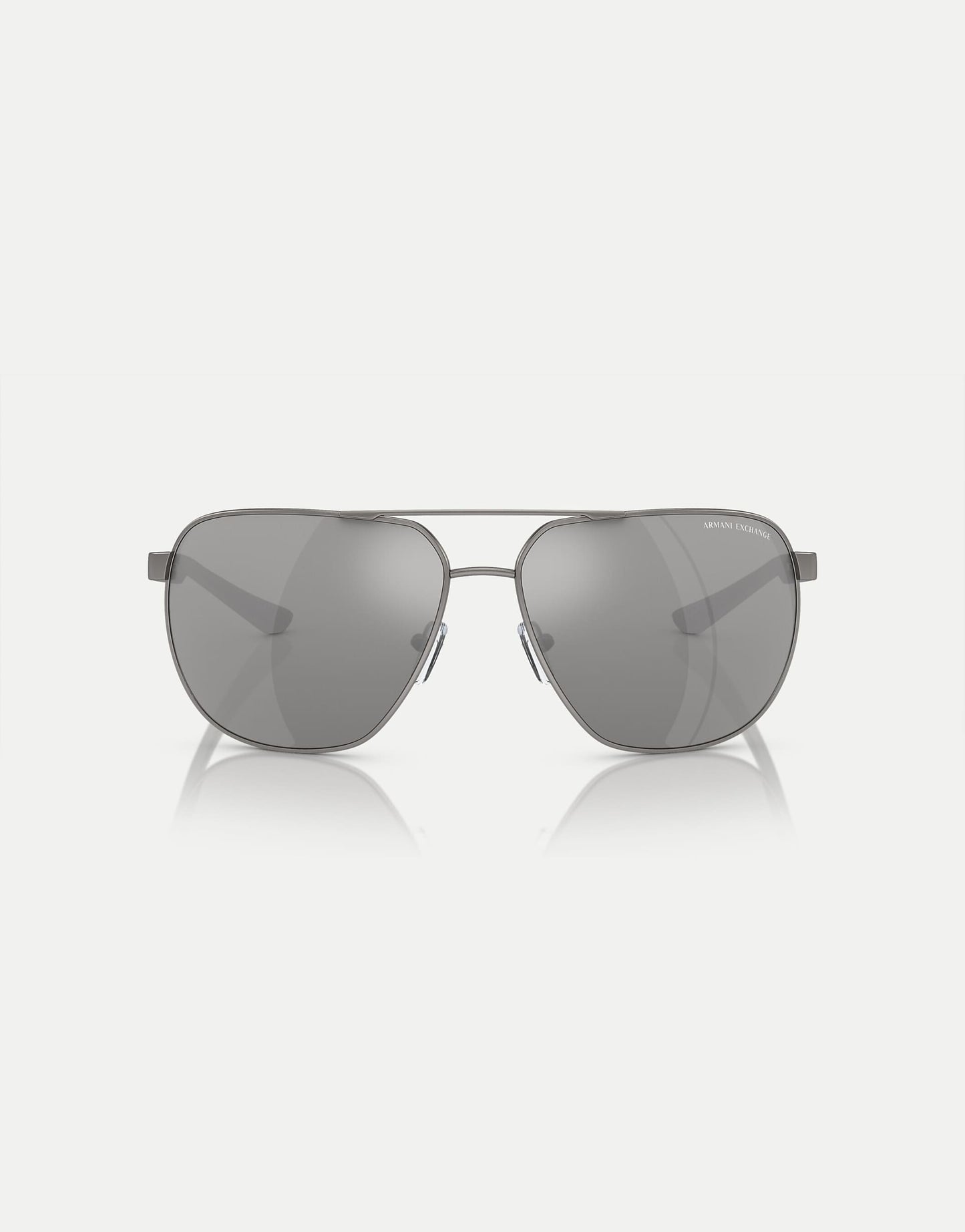 Ax2047S Round Polarised Sunglasses With Grey Mirrored Lens