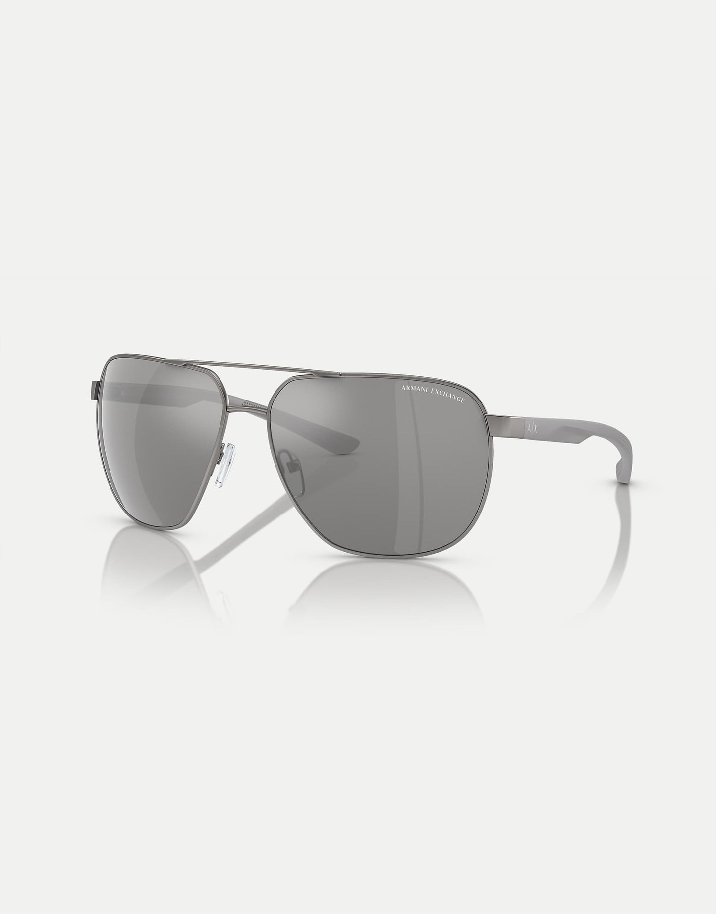 Ax2047S Round Polarised Sunglasses With Grey Mirrored Lens