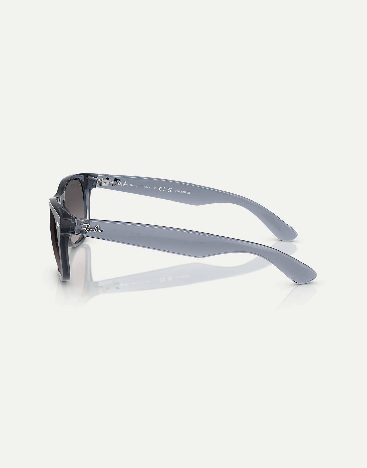 New Wayfarer Square Polarised Sunglasses With Grey Lens