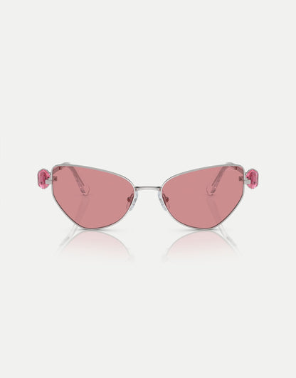 Sk7003 Irregular Sunglasses With Pink Lens